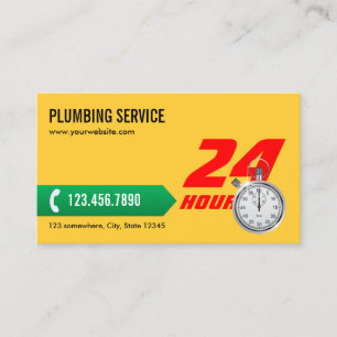 Carte De Visite Service professionnel de tuyauterie