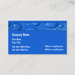 Carte De Visite Service professionnel de tuyauterie de plombier