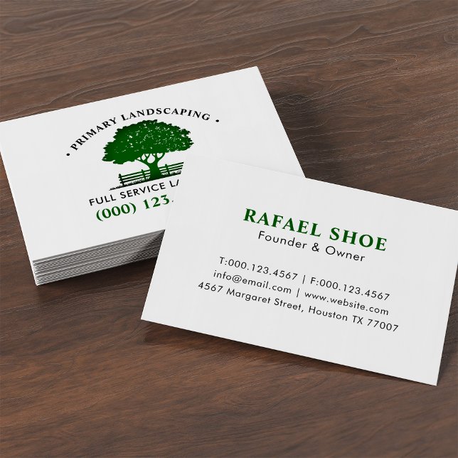 Carte De Visite Service professionnel d'entretien de l'arbre et de (Créateur téléchargé)