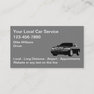 Carte De Visite Service Voiture Voiture Voiture Voiture Locale Cha