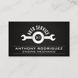 Carte De Visite Services automobiles   Clé   Mécanicien