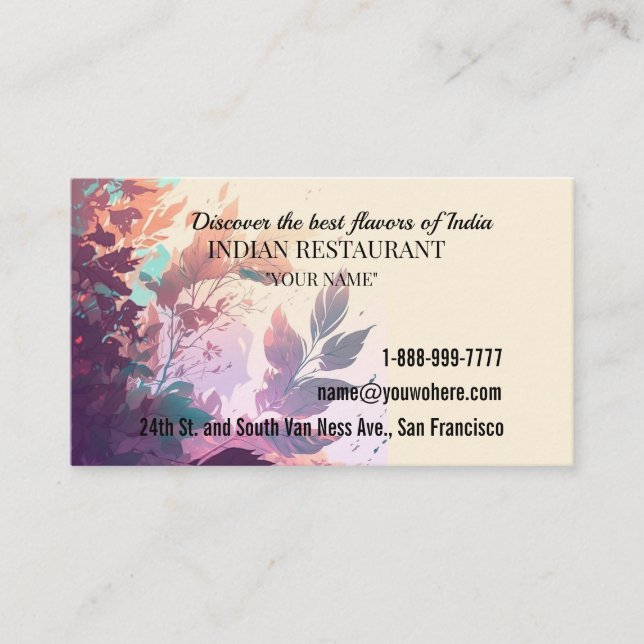 Carte De Visite Services aux entreprises (Devant)