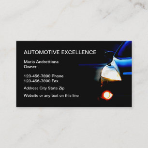 Carte De Visite Services aux entreprises automobiles