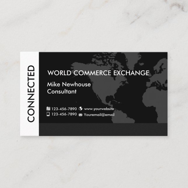 Carte De Visite Services aux entreprises du monde entier (Devant)