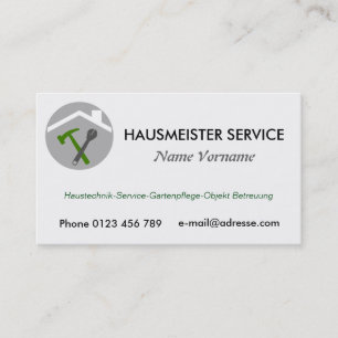Carte De Visite Services d’entretien