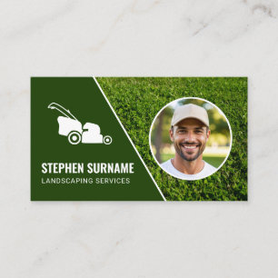 Carte De Visite Services d'aménagement paysager de photos personna