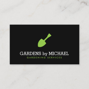 Carte De Visite Services de aménagement de jardinage de pelle