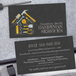 Carte De Visite Services de bricolage et de réparation à domicile