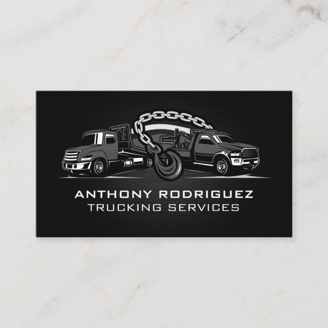 Carte De Visite Services de camion de remorquage et de camionnage  (Devant)