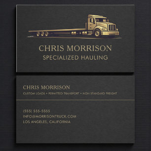 Carte De Visite Services de camionnage spécialisés professionnels