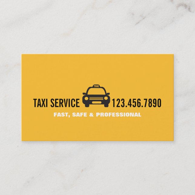 Carte De Visite Services de chauffeurs de taxi (Devant)