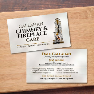 Carte De Visite Services de cheminée et de foyer