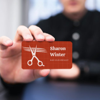 Carte De Visite Services de coloration de cheveux de coiffeur mini