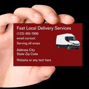 Carte De Visite Services de coursier et de livraison de colis