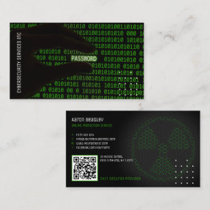 Carte De Visite Services de cybersécurité   SERVICE DE PROTECTION 