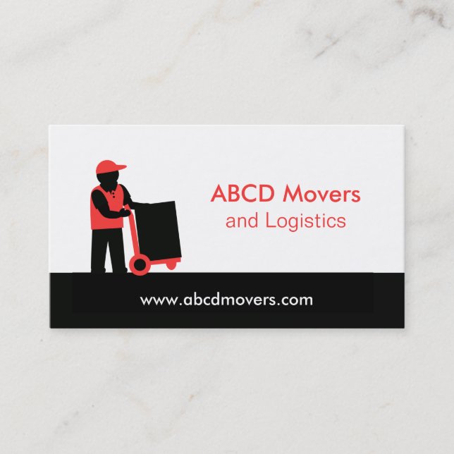 Carte De Visite Services de déménagement Modern Mover Logistique L (Devant)