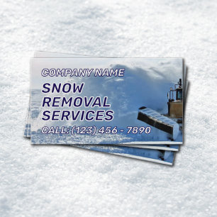 Carte De Visite Services de déneigement 