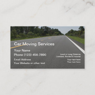 Carte De Visite Services de déplacement de voiture