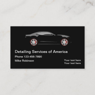 Carte De Visite Services de détail automobile Moderne et élégant