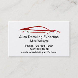 Carte De Visite Services de detailing automobile mobile