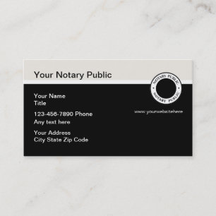 Carte De Visite Services de documents publics notaires