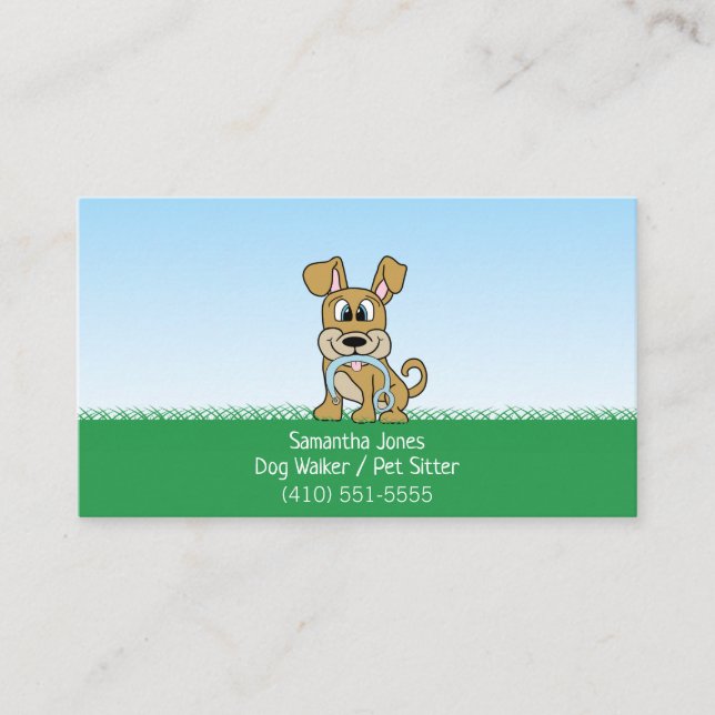 Carte De Visite Services de dressage pour animaux de compagnie pou (Devant)