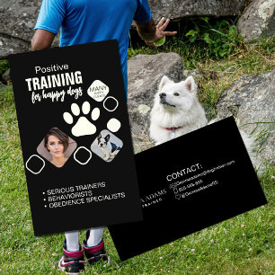 Carte De Visite Services de dresseur de chiens professionnel   Édu