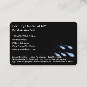 Carte De Visite Services De Fertilité Et Planification Familiale