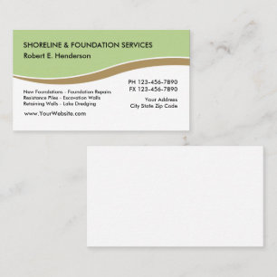 Carte De Visite Services de fondation