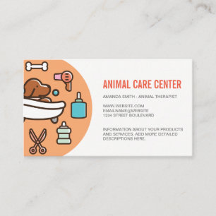 Carte De Visite Services de formation en soins aux animaux