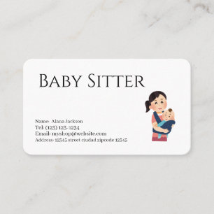 carte de visite services de garde d'enfants