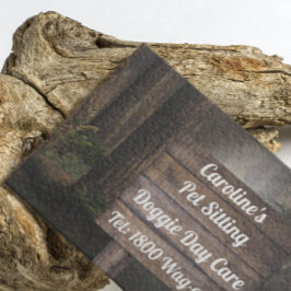 Carte De Visite Services de jardin de bois Entretien de pelouse