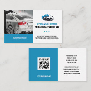 Carte De Visite Services de lavage à main   Lavage de voiture