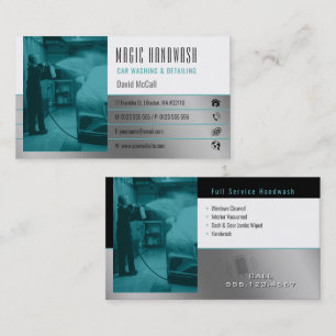 Carte De Visite Services de lavage à main   Lavage de voiture