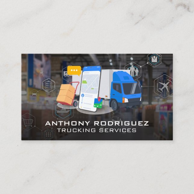 Carte De Visite Services de livraison | Transport logistique (Devant)
