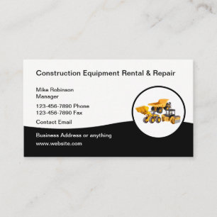 Carte De Visite Services de location et de réparation d'équipement