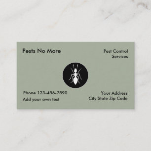 Carte De Visite Services de lutte contre les parasites