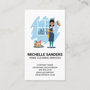 Carte De Visite Services de nettoyage à domicile   Maison Maid