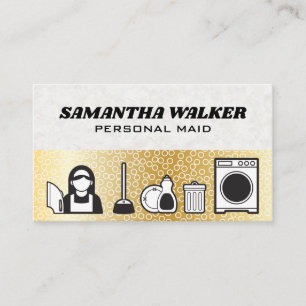 Carte De Visite Services de nettoyage   Bulles