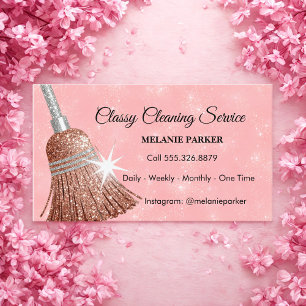 Carte De Visite Services De Nettoyage Classique