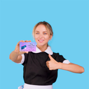 Carte De Visite Services de nettoyage classique Parties scintillan