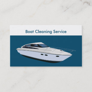 Carte De Visite Services de nettoyage de bateau