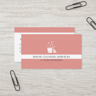 Carte De Visite Services de nettoyage de la maison de pêche