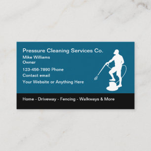 Carte De Visite Services de nettoyage de la pression NOUVEAUX Cart