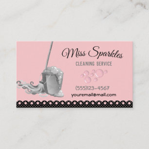 Carte De Visite Services De Nettoyage De Maison De Pointe De La Pe
