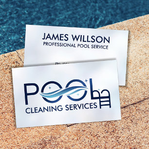 Carte De Visite Services de nettoyage de piscine professionnels