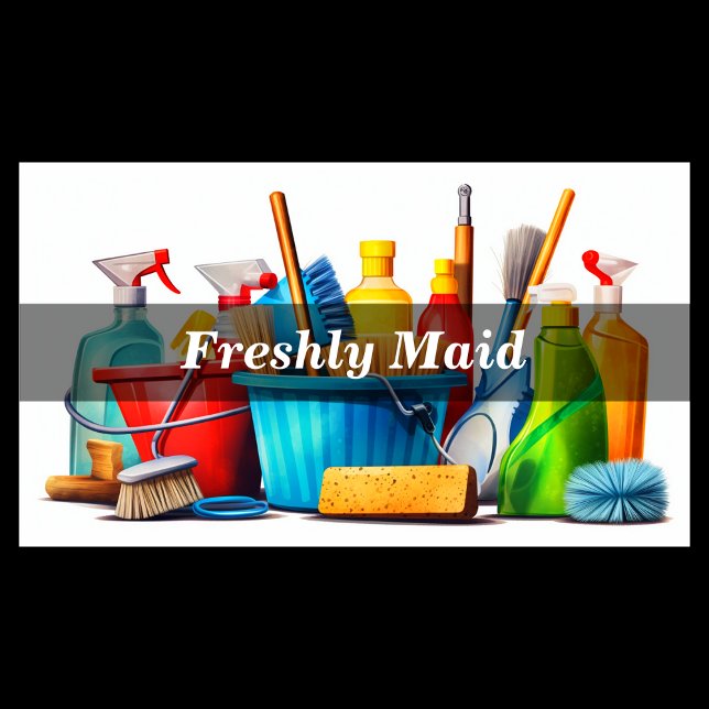 Carte De Visite Services de nettoyage des maisons (Créateur téléchargé)