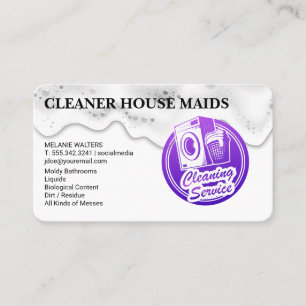 Carte De Visite Services de nettoyage   Femme de ménage   Services