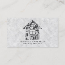 Services de nettoyage gris modernes