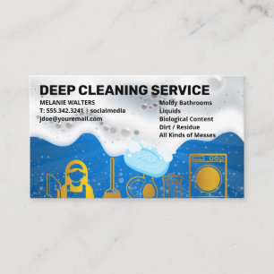 Carte De Visite Services de nettoyage   Les soap-sons   Outils de 